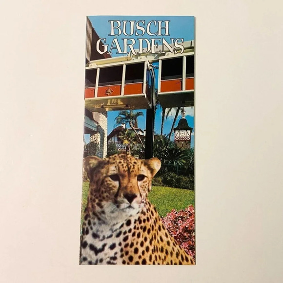 Vintage 1960s Busch Gardens Tampa Florida Wildlife Brochure Travel Brochure - Picture 2 of 10